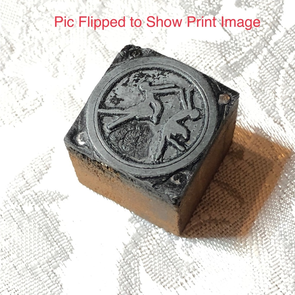 Antique Wooden Print Block Dancing Ballerina’s in Circle